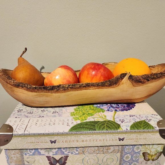 Natural Wood Oblong Serving Tray - Picture 2 of 8